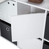 Habitdesign Escritorio Multiposición Reversible, Mesa Estudio, Mesa PC, Modelo Adapta XL, Acabado en Blanco Artik y Gris Cemento, 74 x 136 x 139 cm