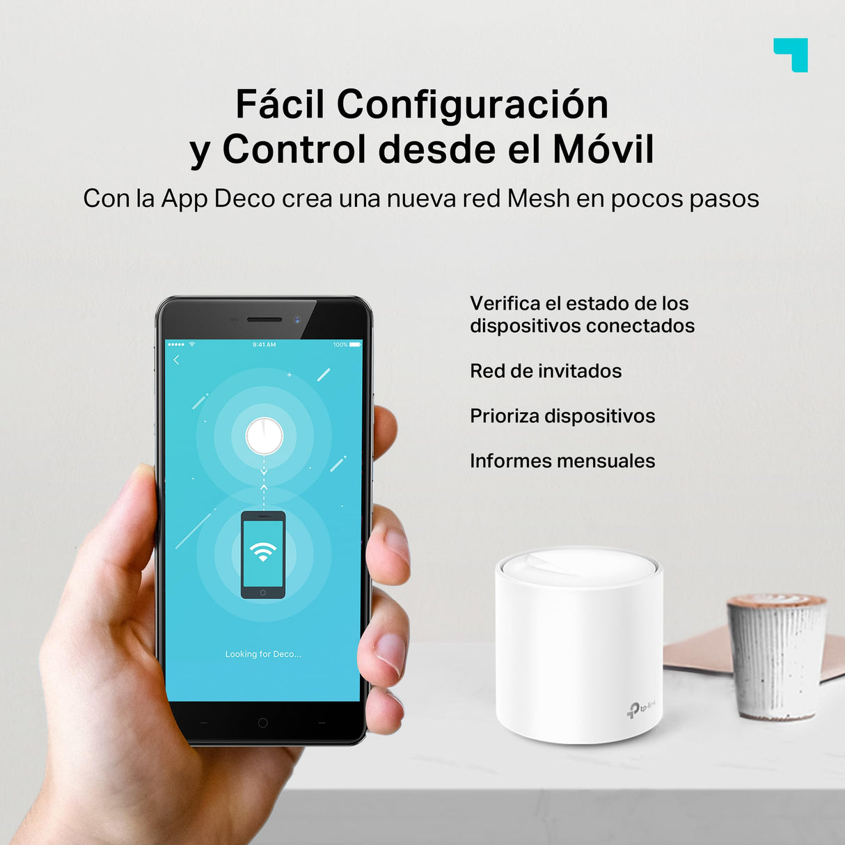 TP-Link Deco X20 (3-Pack) - Sistema WiFi 6 Mesh, AX1800 Doble hasta 540 m2, 2xPuertos Gigabit, MU-MIMO, OFDMA, Seguridad WPA3, Modo Router/Punto Acceso