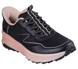 Skechers Switch Back Mist, Zapatillas Mujer, Black Textile/Synthetic/Pink Trim, 38 EU