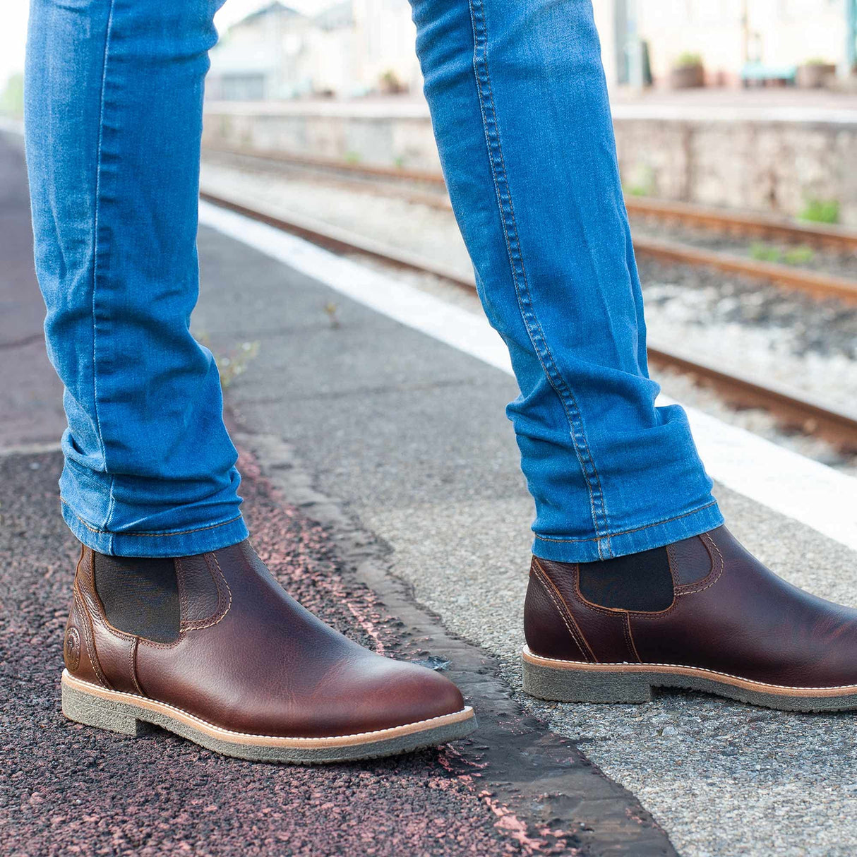 Panama Jack Garnock Igloo, Botas Chelsea Hombre, Marrón (Castaño C3), 42 EU