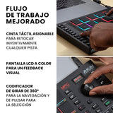 Akai Professional MPC Studio – Controlador MIDI, caja de ritmos con 16 pads RGB sensibles a la velocidad, software MPC, banda táctil asignable y pantalla LCD