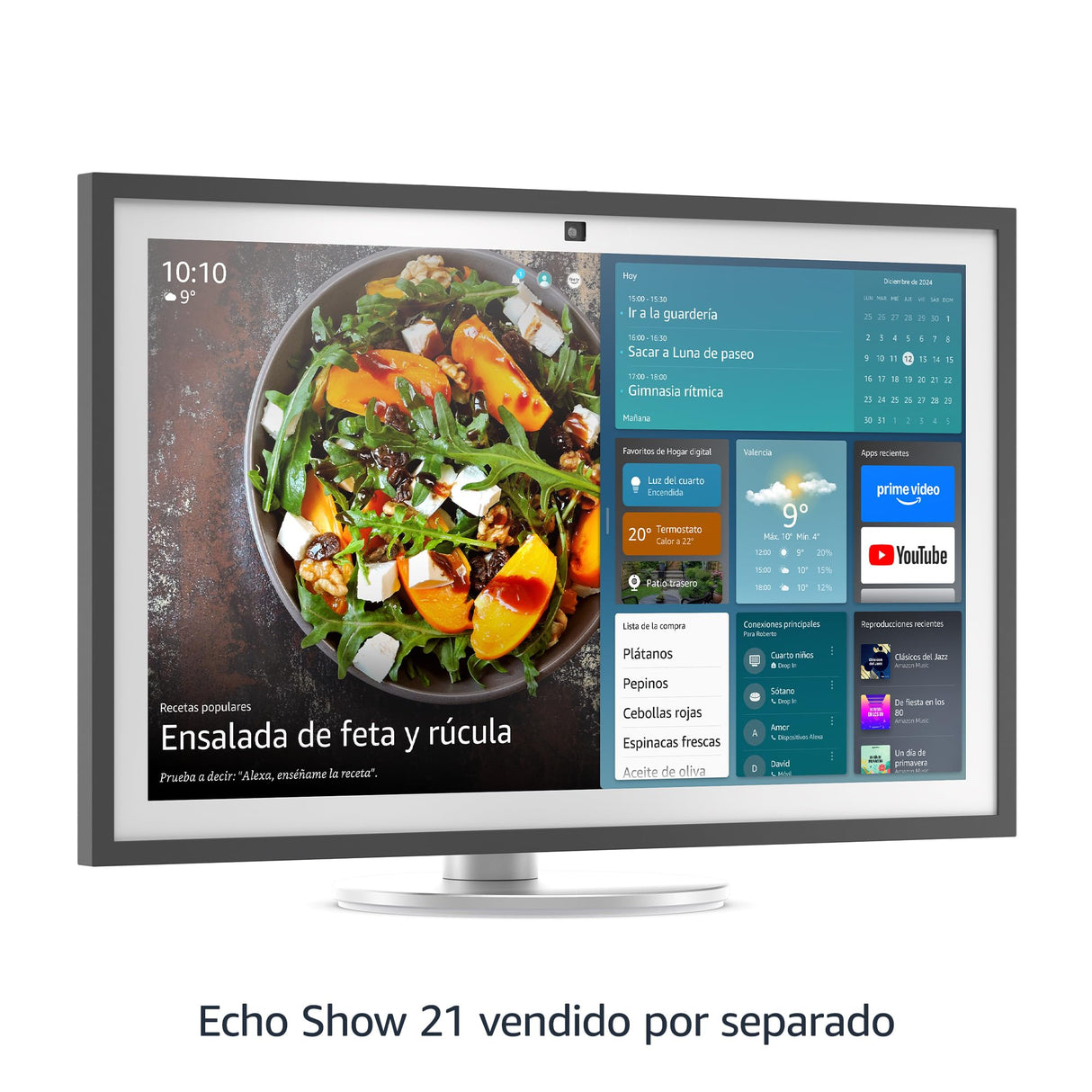 Soporte regulable prémium de Amazon, diseñado para el Amazon Echo Show 21 (vendido por separado)