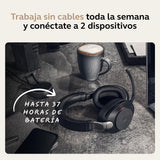 Jabra Evolve2 85 Auriculares Inalámbricos Estéreo con Cancelación de Ruido - Certificados para Microsoft Teams - Batería de Larga Duración - Adaptador Bluetooth USB-A - Negro