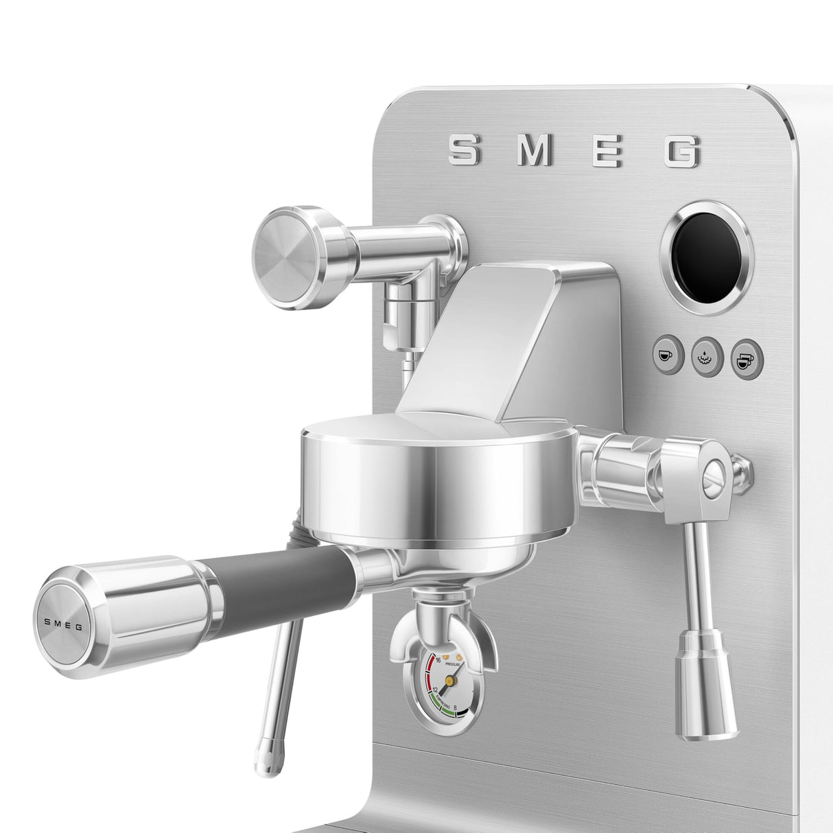 SMEG EMC02WHMEU, Cafetera espresso minipro Collezione, White (matte)