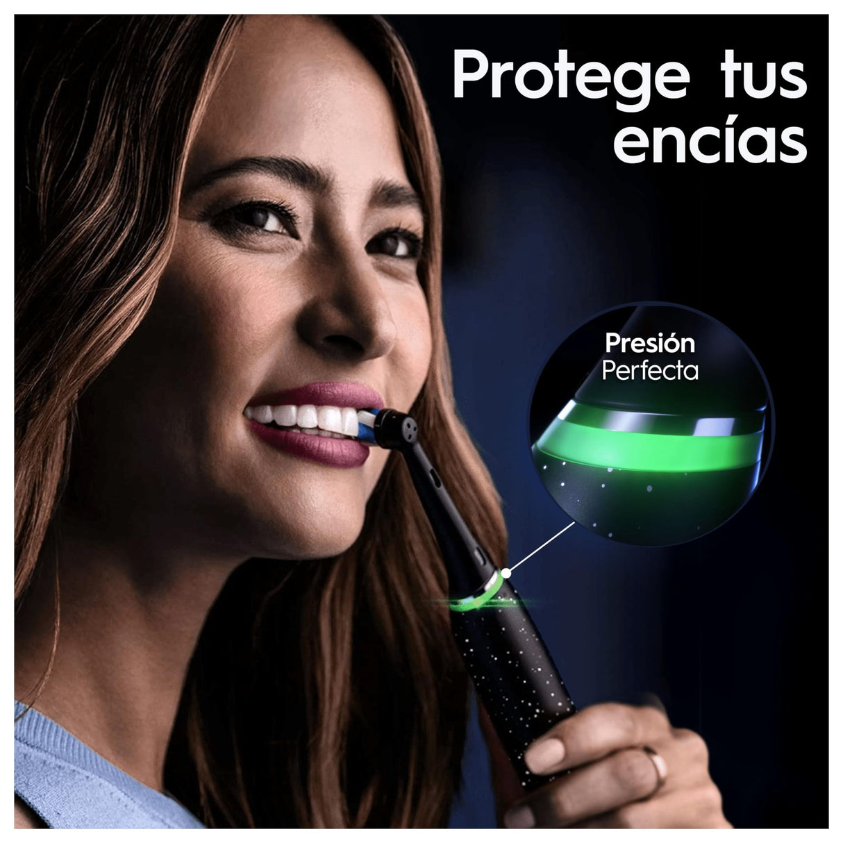 Oral-B iO 10 Cepillo de Dientes Eléctrico Negro, + 1 Cabezal y 1 Estuche Cargador de Viaje, Diseñado por Braun