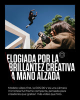 Canon EOS R6 V Cámara Mirrorless Compacta Full Frame | Vídeo 7K Raw, Estabilización Imagen y Open Gate Recording | Creación Contenido, Vlogging, Viajes | Compatible Objetivos RF