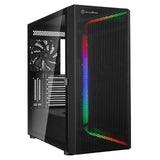 Silverstone SST-SEH1B-G - Seta H1 Carcasa Torre Mediana con Panel Frontal de Rejilla Perforada, chasis de Acero e iluminación ARGB
