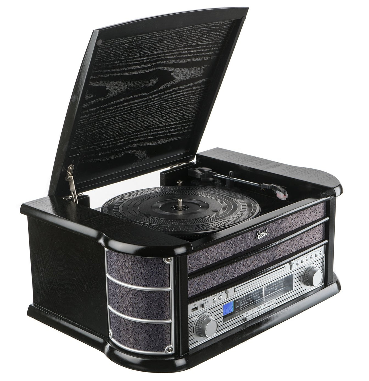 Dual 37714 NR 4-1 - Aparato Compacto nostálgico, Color Negro