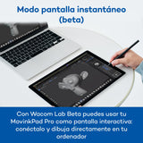 Wacom MovinkPad Pro 14 Tableta Gráfica – Sensación de lápiz sobre Papel con Pantalla OLED para Negros Reales, Contraste excepcional, Respuesta rápida, Vidrio Texturizado Premium, Pro Pen 3 preciso