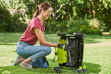 RYOBI - Escarificador Brushless Inalámbrico 18V ONE+ con 2 Baterías 4,0 Ah y Cargador de 2,0 A y Bolsa de Recogida 55l - Ancho 35cm - 4 Posiciones, 16 Cuchillas - Empuñadura Ajustable - RY18SFX35A-240