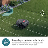 Philips Serie 3000 Robot cortacésped - Mapeo GPS, Corte Cruzado, Corte Inteligente, Corte más rápido, Rendimiento en Pendientes, App Homerun, Sensor de Lluvia, Gris Piedra caliza (RSL3000/10)