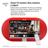 LG 32SR85U-W - MyView Smart Monitor, 32 Pulgadas, 3840 x 2160 (Ultra HD 4K), Panel IPS, webOS 23, ThinQ App, Web CAM, Blanco