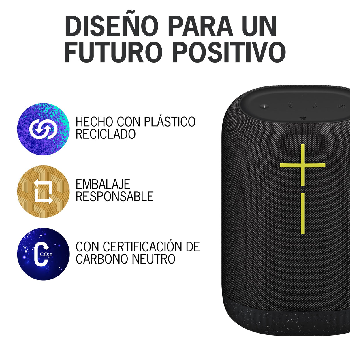Ultimate Ears EPICBOOM, Altavoz Bluetooth portátil inalámbrico, Graves potentes, Sonido de 360 Grados, EQ adaptativo, Impermeable IP67, Flota, 17 Horas de batería, Radio de acción 6 m, USB C, Negro