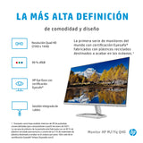 HP M27fq - Monitor de 27" QHD (2560 x 1440, 16:9,75 Hz, 5 ms, VGA, 2 HDMI, Displayport), Plateado
