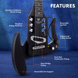 Traveler Guitar Pro-Series Mod-X Guitarra eléctrica, negro mate (PSM BKM)