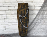 ATOSA ataud halloween con sensor movimiento luz y sonido 160*50*28 cm