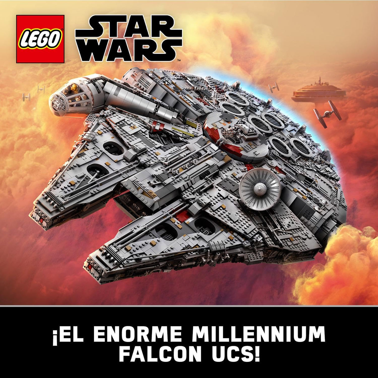 LEGO Star Wars Millennium Falcon, Maqueta de Construcción para Adultos de la Nave Estelar de Han Solo con Mini Figuras Chewbacca, Leia y C-3PO, Regalo Coleccionable para Hombres, Mujeres y Fans 75192