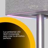 Epson Lifestudio Flex Plus EF-72 Roble,proyector portátil smart,Sound by Bose,Google TV,4K Pro UHD, Función de lámpara lateral LED, soporte ajustable, uso en interiores/exteriores, 5 años de garantía*