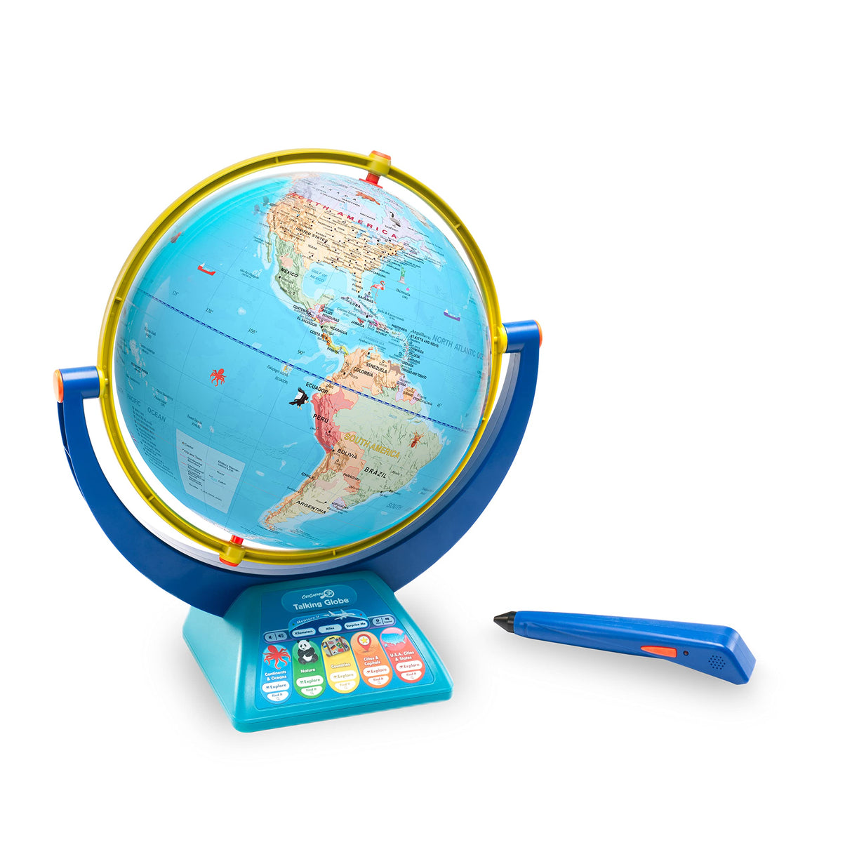 Learning Resources- Globo terráqueo Que Habla de GeoSafari Jr, Color Azul (EI-8888)