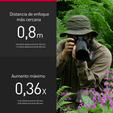 Panasonic LUMIX S-R100500E 100-500mm f/5-7,1 O.I.S. Lente con Montura L, Teleobjetivo Zoom de Fotograma, Enfoque Cercano de 0,8 m, Anillo De Enfoque Personalizable, Resistente a la Intemperie, Negro