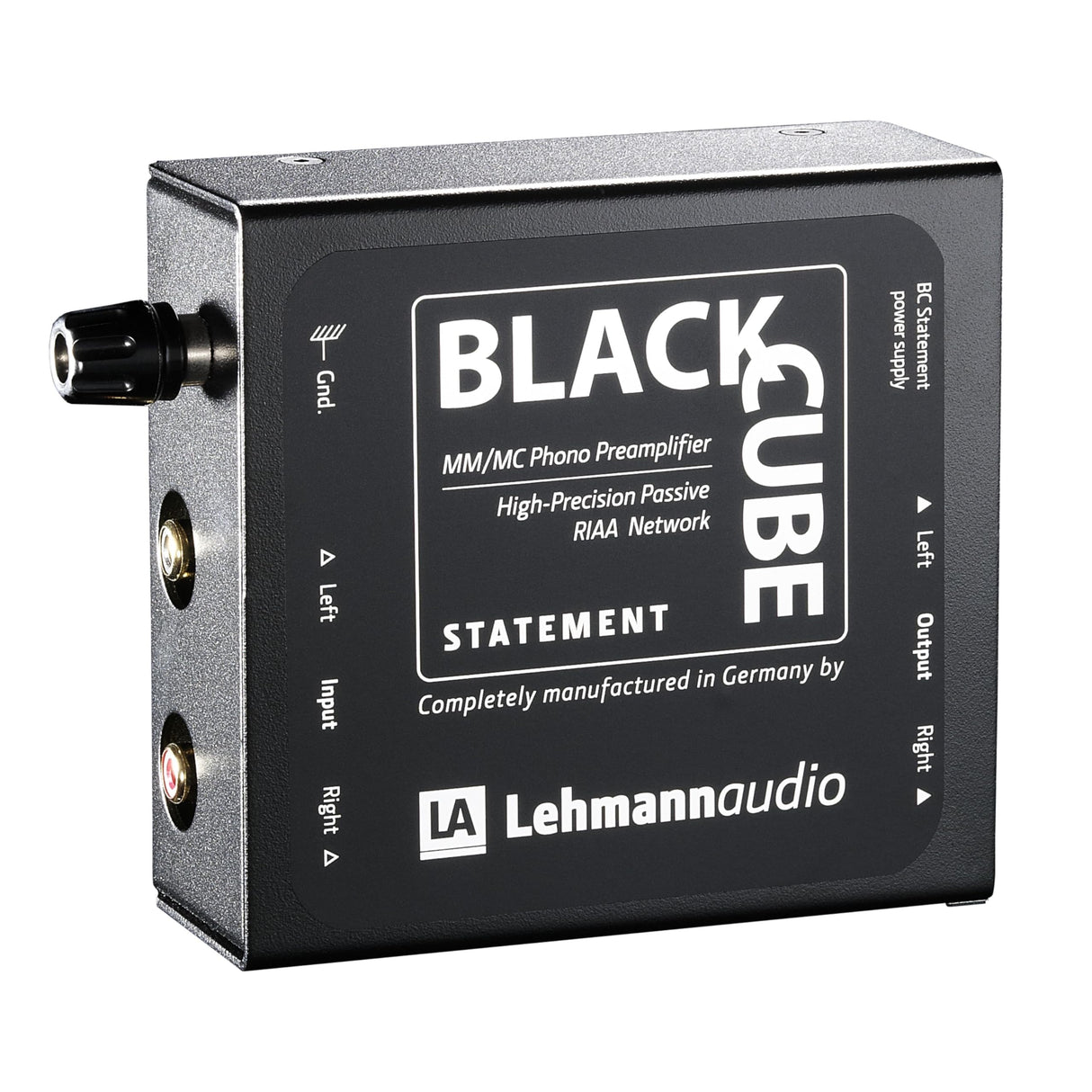 Lehmann Audio Black Cube Statement - Amplificador mono MM/MC (103 x 108 x 45 mm), color negro [Importado de Francia]