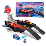 PAW PATROL: El Mighty Cinematofilm, Juego de cuartel General de la Marina, con Figura de Juguete Chase y vehículo de superhéroe, Juguete Adecuado para niños a Partir de 3 años