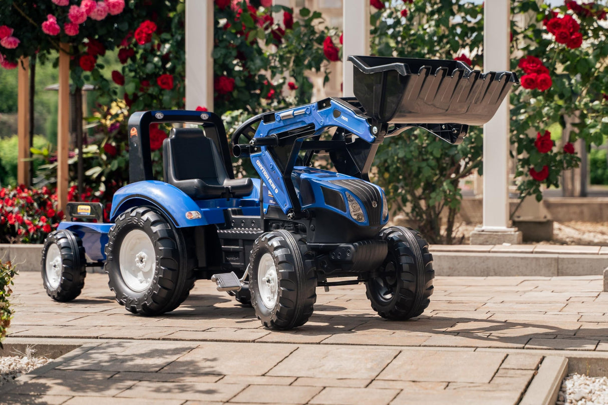 Falk 3090M – Excavadora New Holland T8 + Remolque