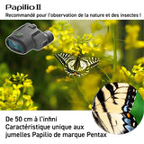 Pentax Papillo II – Prismáticos Up (con Funda, Color Negro