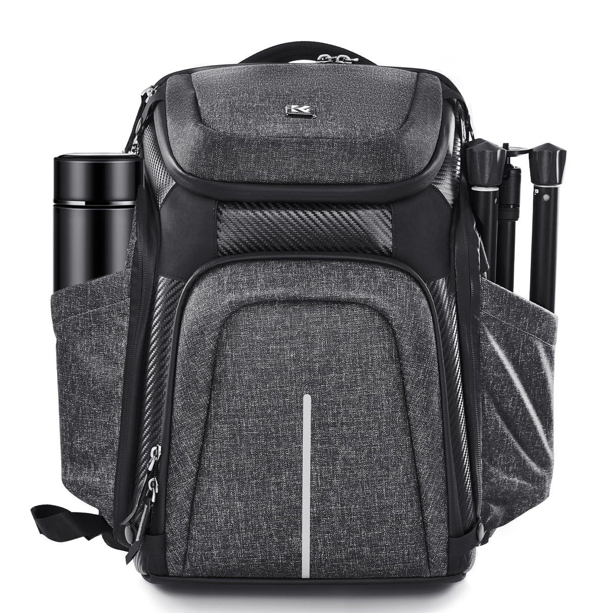 K&F Concept Multifuncional Mochila para Cámara Profesional Mochila de Fotografía, 25L+1.5L Expansión Bolsa para Cámara con Cubierta para Lluvia Antirrobo, Compartimiento para Portátil de 16 Pulgadas