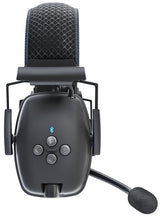 Howard Leight Orejera Sync Wireless BlueTooth Cable USB, Micrófono con Almohadilla, Diseño Ergonómico, Negro, Talla Única, SNR 32 dB, 1034510 (1 Pieza)
