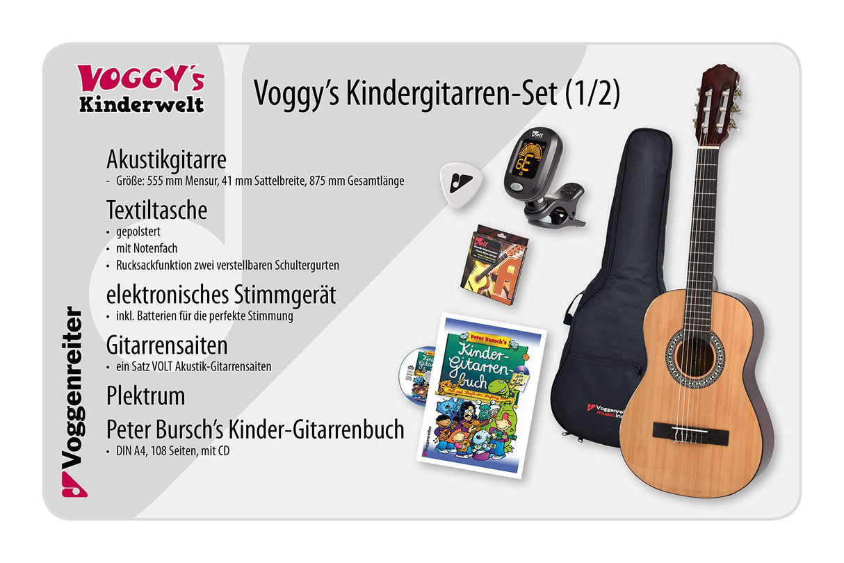 Voggenreiter 492 Voggy - Set de Guitarra y Accesorios para niños [Importado de Alemania]