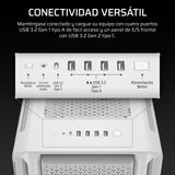 CORSAIR 5000T Caja Mid–Tower ATX para PC – Paneles de Flujo de Aire Frontales y en el Techo extraíbles, Interior Espacioso, ASUS BTF, MSI Project Zero, Gigabyte Project Stealth – Blanco