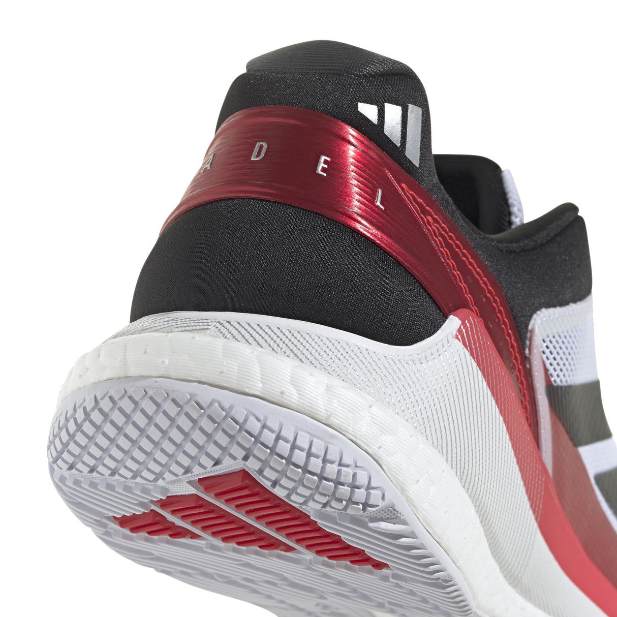 adidas Crazyquick Boost Padel Shoes, Zapatos Hombre, Cloud White/Core Black/Lucid Red, 42 EU