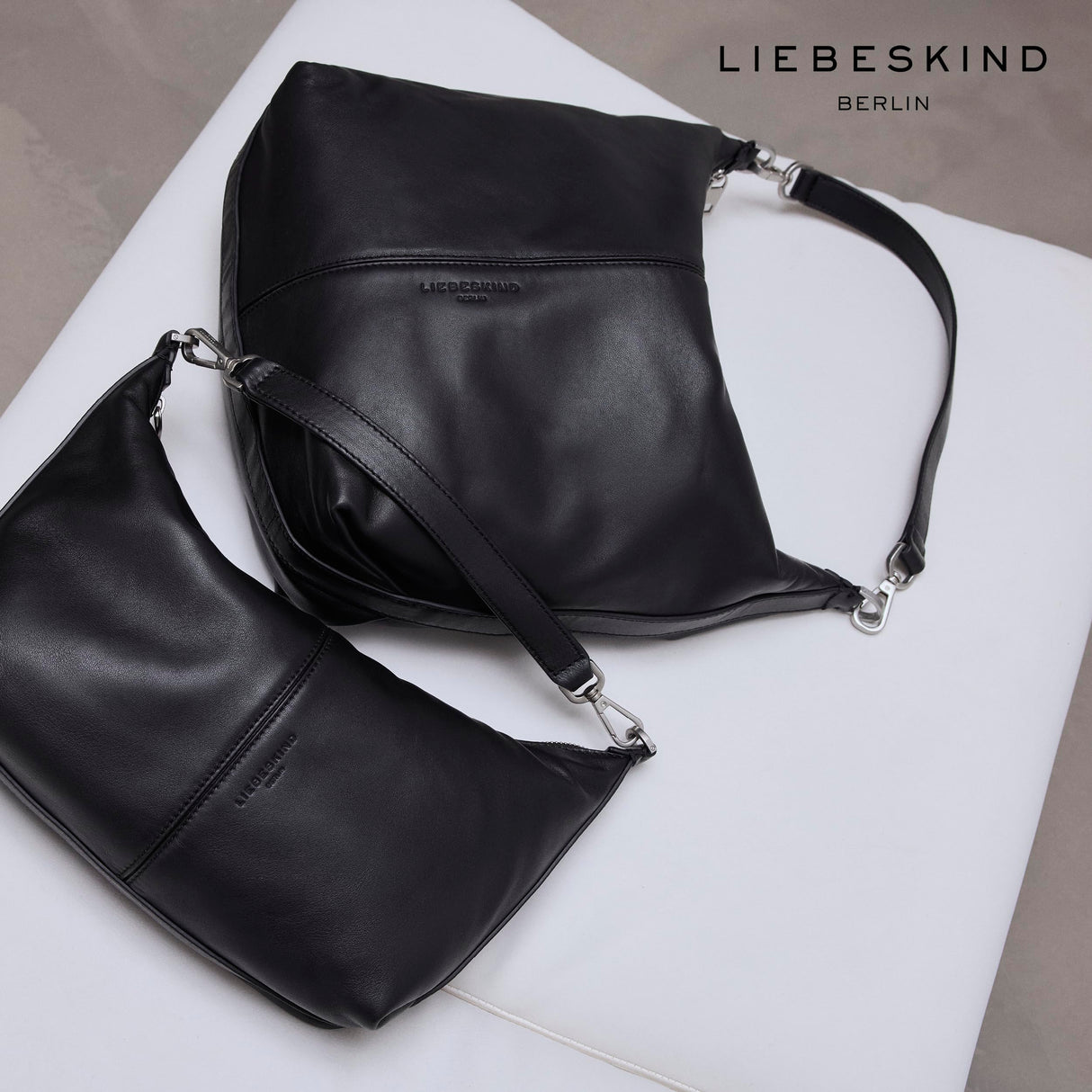 Liebeskind Paris Biker Hobo M Negro, Mujer, Black, Small