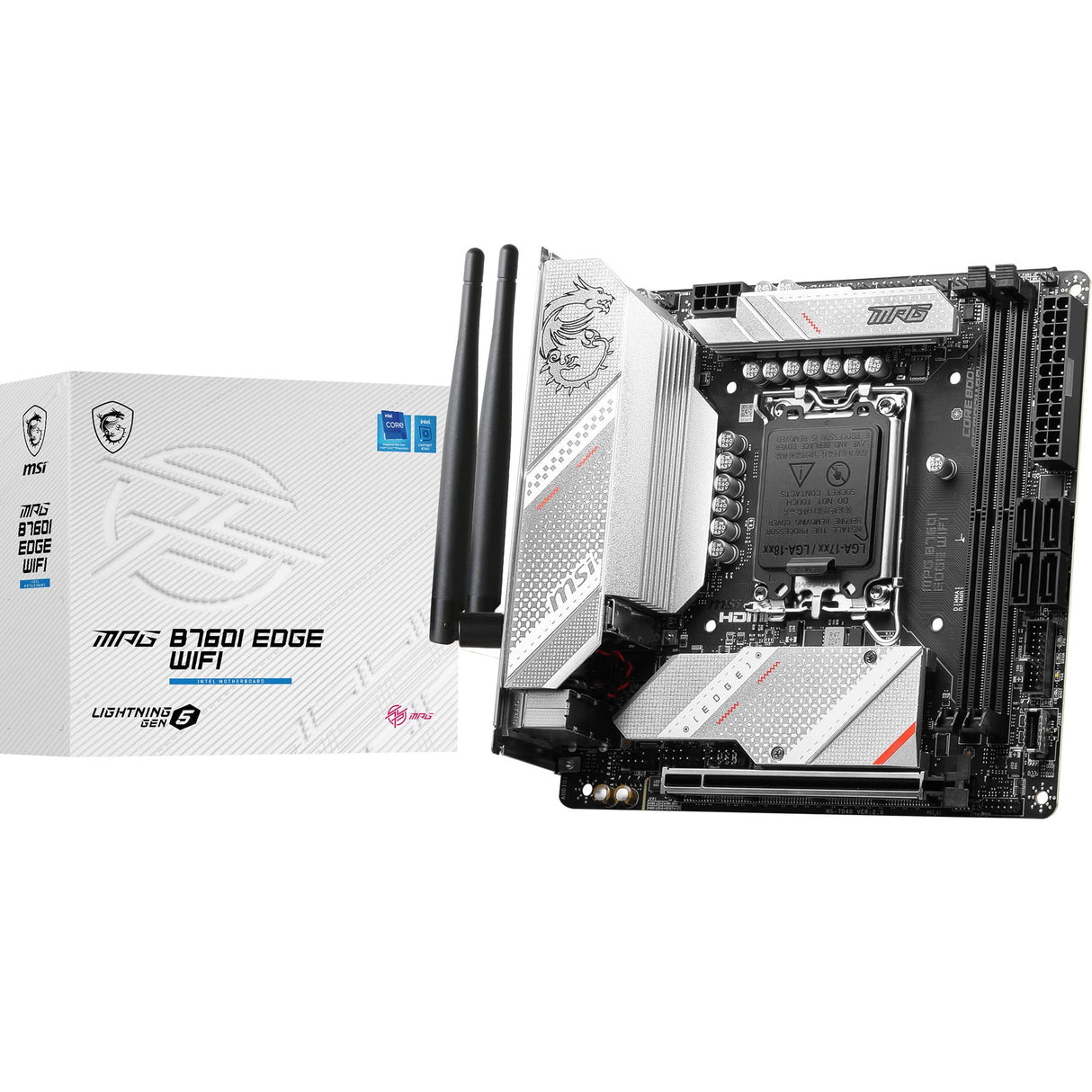 MSI MPG B760I Edge WiFi (zócalo 1700/B760/DDR5/S-ATA 6Gb/s/Mini ITX)