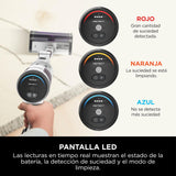 Shark Detect Clean & Empty Aspiradora sin Cable y sin Bolsa, tecnología Dirt Detect y Base de autovaciado de 2 l, 60 min. de autonomía, Anti Hair Wrap y Boquilla Estrecha y Cepillo, Blanco, IW3613EUT