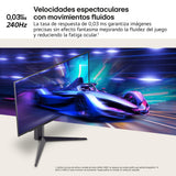 LG 27GS93QE-B - Monitor Ultragear, Monitor OLED, 27 Pulgadas, 2560x1440, 16:9, 0,03 ms, 240 Hz, Clasificación F, G-Sync Compatible y FreeSync Premium Pro, Morado Grisáceo, Negro - Flat