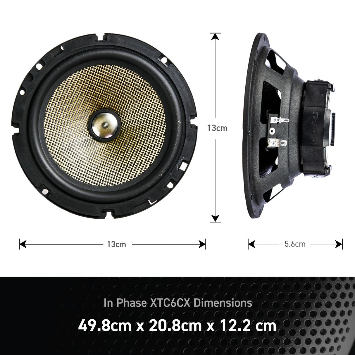 In Phase XTC6CX - Sistema de Altavoces con RMS de 60 W (300 W, 2 vías)