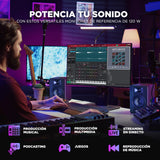 M-AUDIO BX4 Par 4.5" 120W Monitores de Estudio, Altavoces Autoamplificados para PC para videojuegos, producción musical, transmisiones en directo, podcast