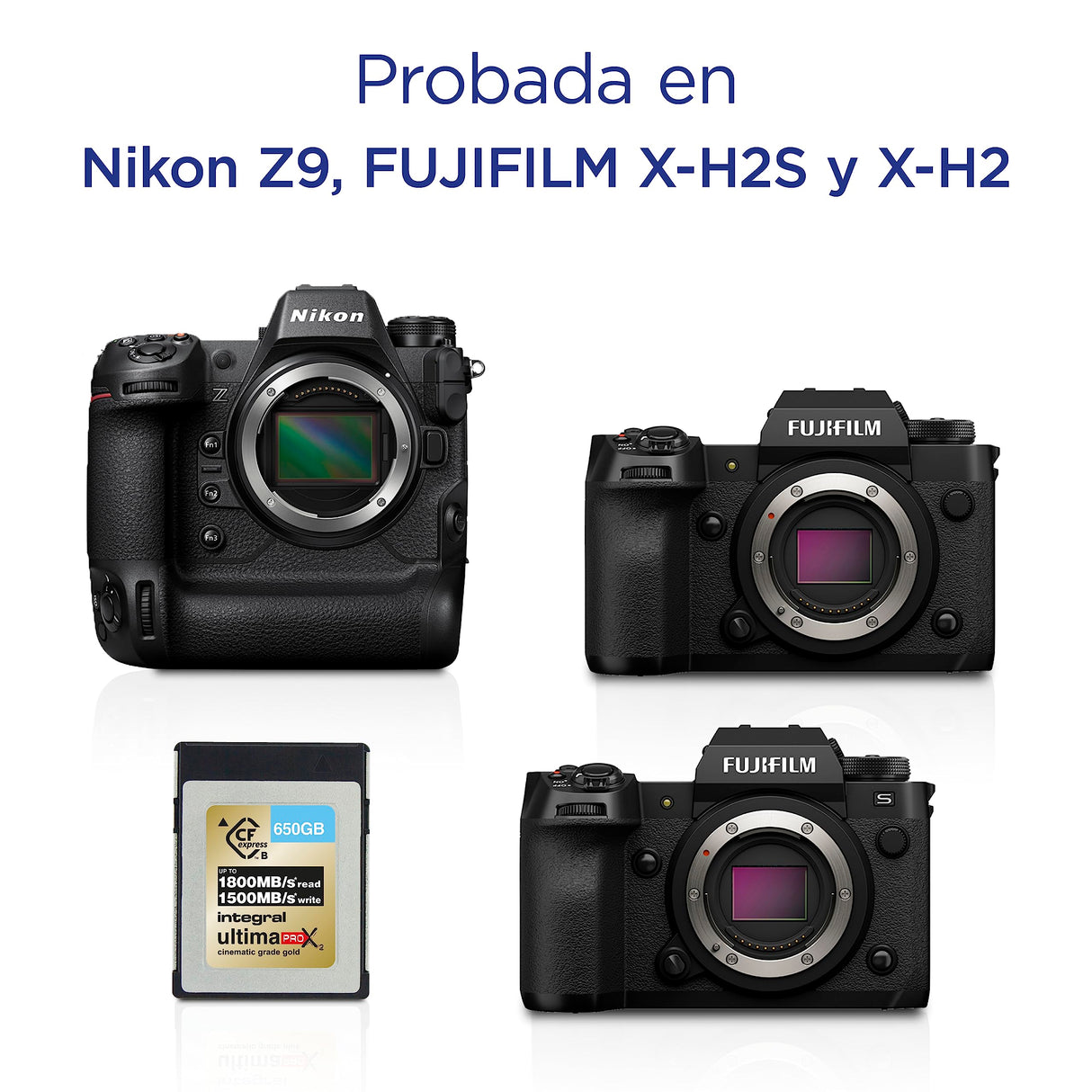 Integral 650GB CFexpress Memory Card Type B 2.0 12K and 8K Raw and 8K 120 FPS 1800MB/s Read 1500MB/s Write Speed 1500MB/s Sustained Write Speed Designed for Advanced Cinematic and DSLR Cameras
