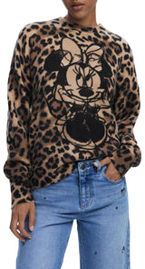 Desigual JERS_Minnie Pullover Sweater, marrón, M Women's