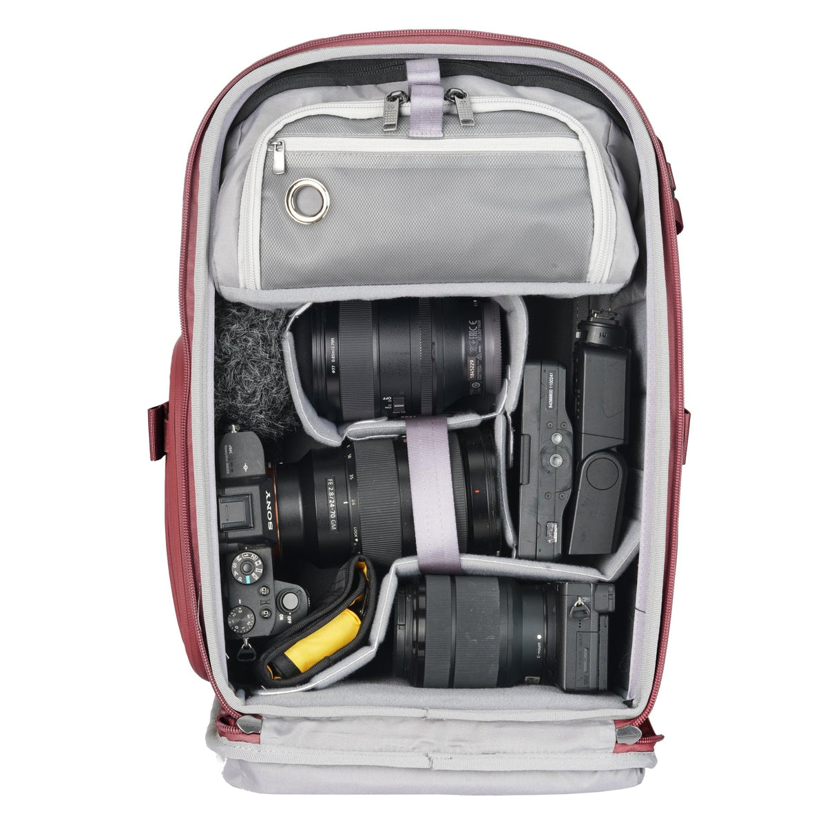 VANGUARD Veo Metro B20L MG - Mochila fotográfica para cámara objetivos y portátil de 14 pulgadas, magenta