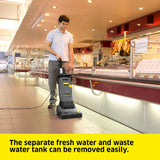 Kärcher - Fregadora Comercial de Suelos - BR 30/4 C - Caminar detrás compacta - con Cepillo de Rodillo - Frota y Seca