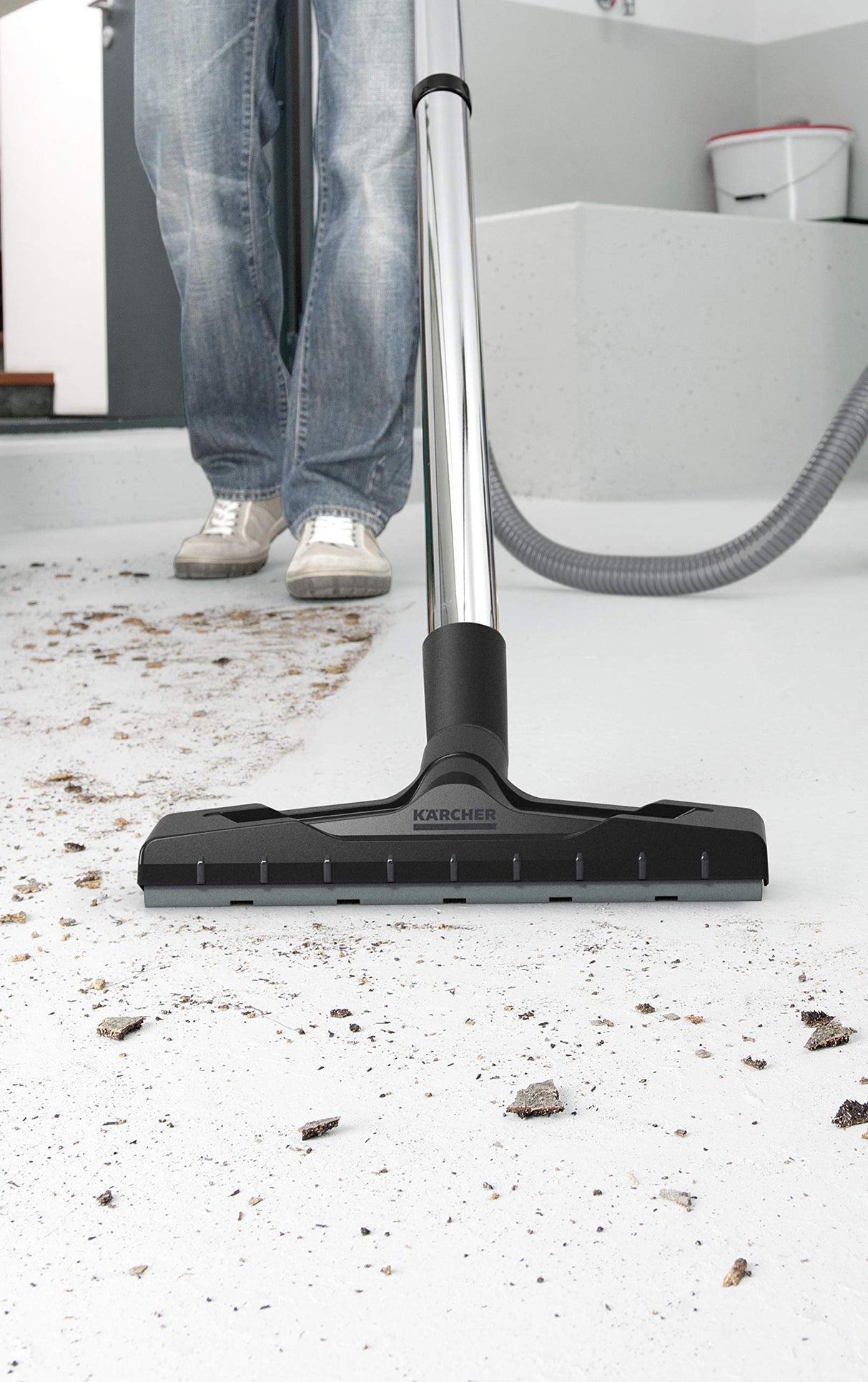 Kärcher AD 4 Premium Aspiradora de Cenizas, Metal plástico, Negro