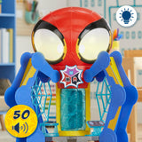 SPIDEY AND HIS AMAZING FRIENDS Marvel Aracnocuartel de los Web-Spinners - Set de Juego Infantil con Figura de Spidey, vehículo y Accesorios