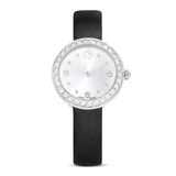 Swarovski Reloj Matrix Tennis, Fabricado en Suiza, Correa de Piel, Negro, Acero Inoxidable
