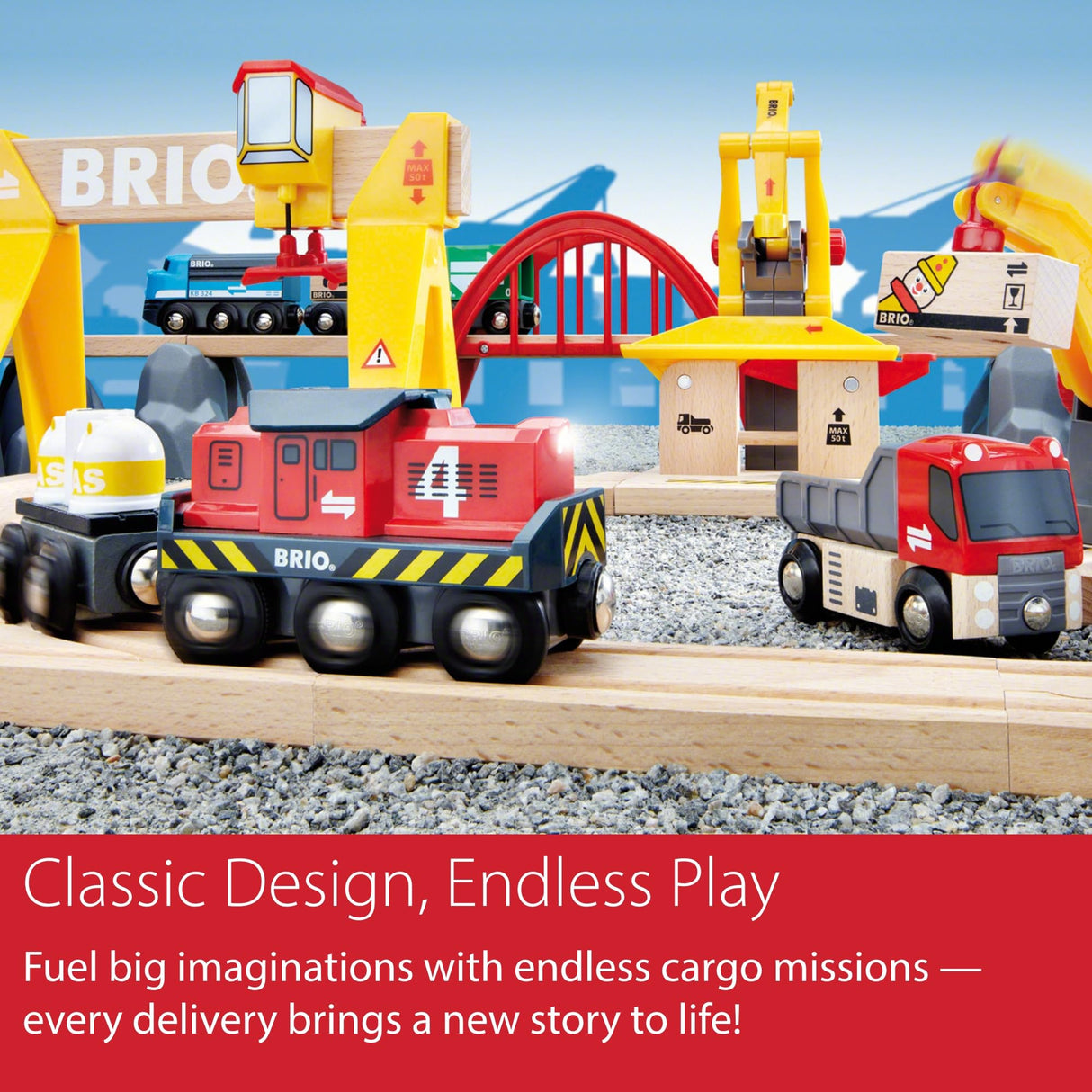 BRIO - Set Deluxe de Ferrocarril y Transporte de Carga, Ferrocarriles, Set de Construcción, Tren Juguete, Juguetes Niños 3 Años o más, Juegos Educativos 3 Años