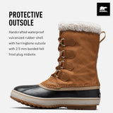 Sorel 1964 Pac Nylon WP, Botas para nieve impermeables, Hombre, Camel Brown Black Collection 2023 2024, 42.5 EU