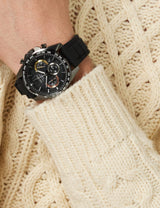 Seiko Reloj Analógico para Hombre de Cuarzo con Correa en Silicona SSB349P1