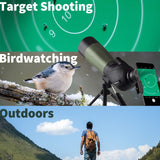 Gosky Telescopio BAK4 de 20-60 x 60 Pulgadas con trípode, Bolsa de Transporte y Adaptador de teléfono de Alcance - Telescopio BAK4 para Tiro al Objetivo, Caza, observación de Aves, paisajes de Vida